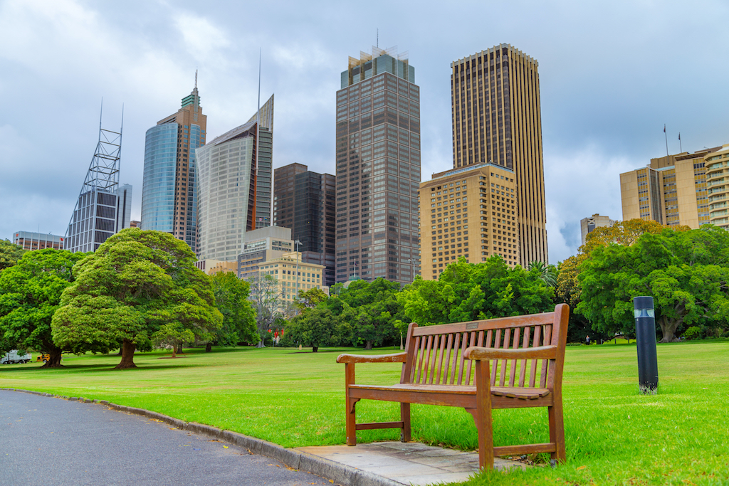 Sidney desde el jardín botánico real