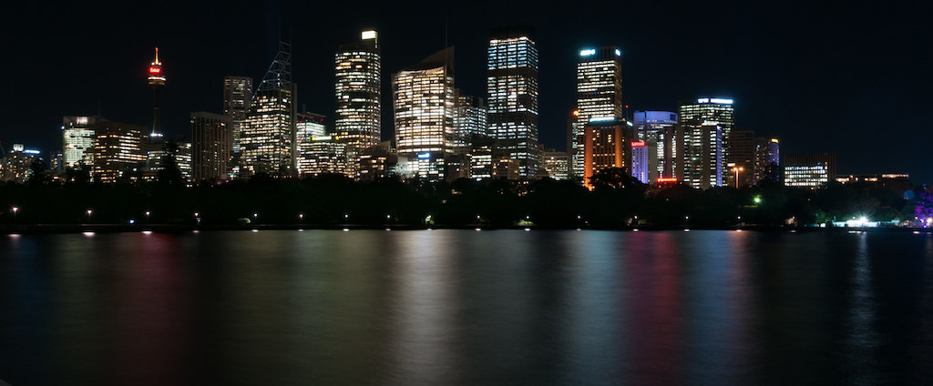 Skyline de Sidney desde la bahía