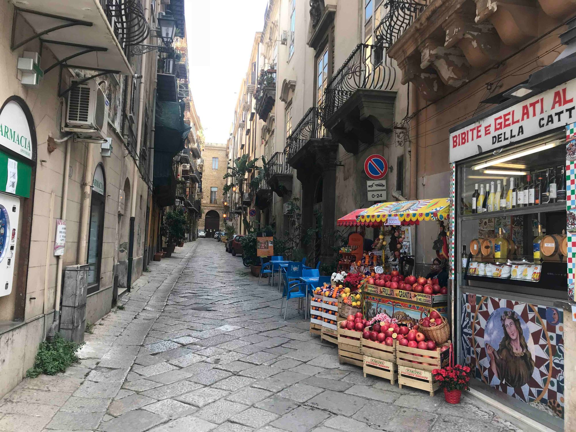 Dos noches en Palermo, Sicilia