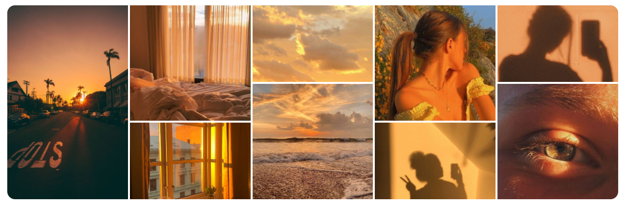 Pins populares en aesthetic para la Golden Hour