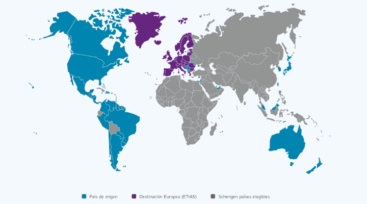 Los ciudadanos de la mayoría de los países de América Latina necesitarán tramitar ETIAS para poder viajar a Europa