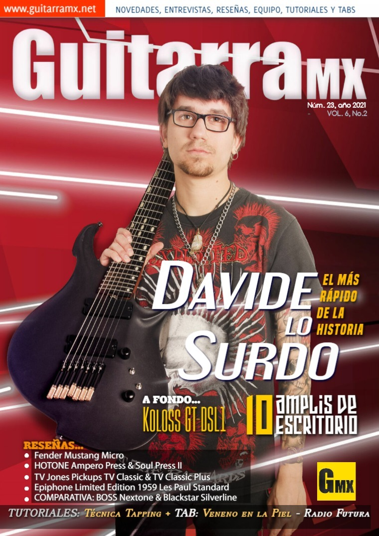 Davide Lo Surdo en la portada de la revista GMX
