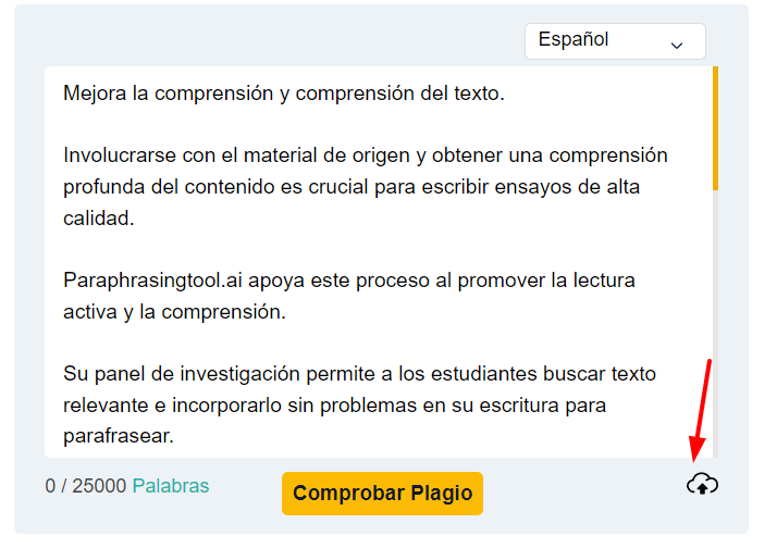 ¿Cómo utilizar el comprobador de plagio de Parafrasear.org?