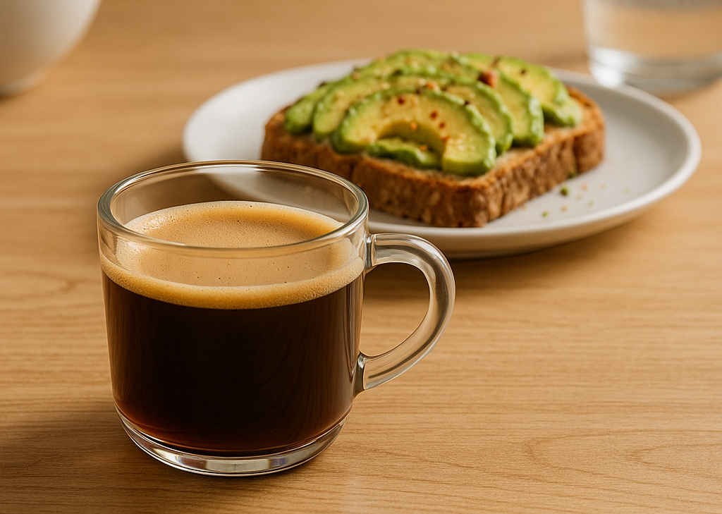 Café Pike Place Starbucks y Avocado Toast