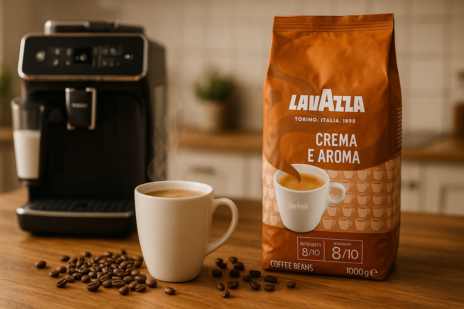 Lavazza Crema e Aroma y Phillips LatteGo. Una gran combinación