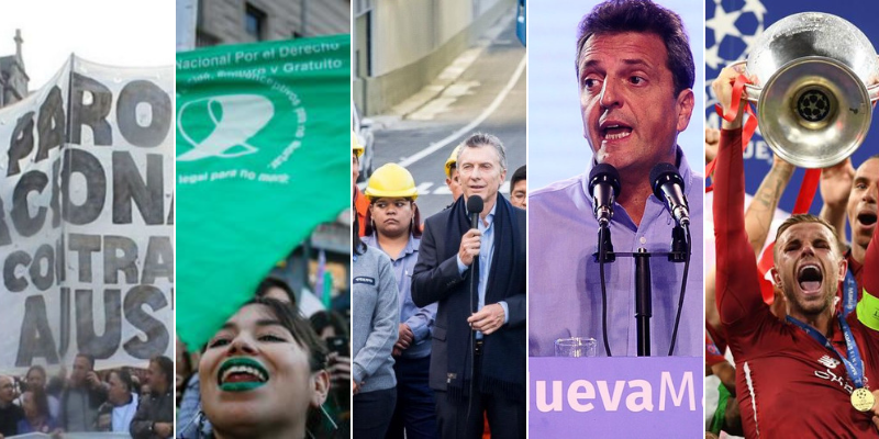 Paro, aborto, rosca electoral y fútbol: el cóctel de los argentinos en redes sociales