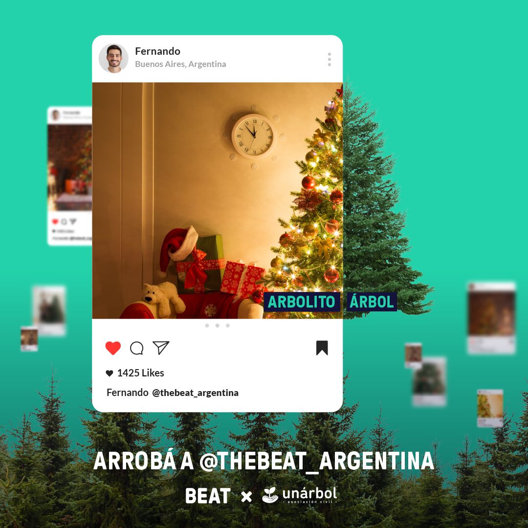 Beat te invita a plantar un árbol para festejar esta Navidad