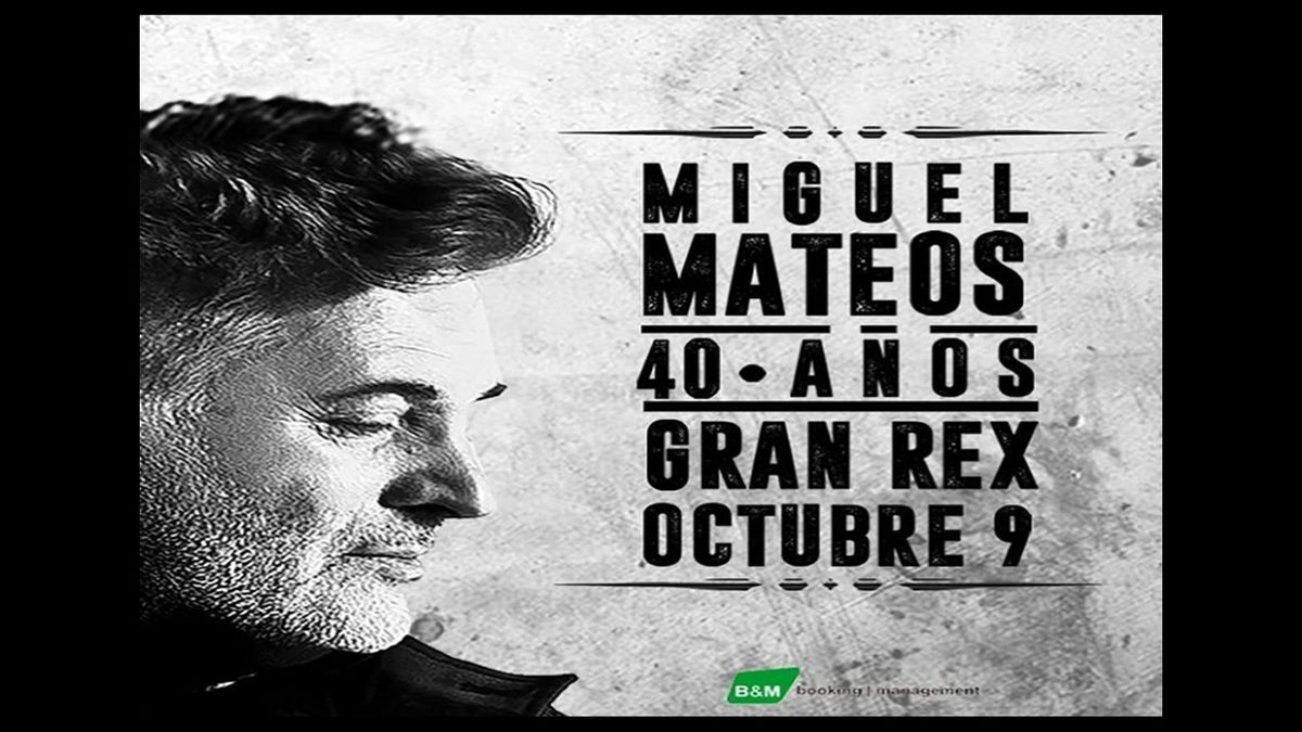 "Miguel Mateos", 40 años de carrera musical.
