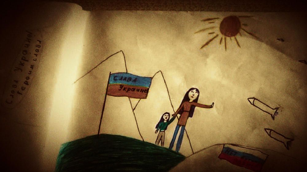 Padre condenado en Rusia por dibujo antiguerra de su hija.