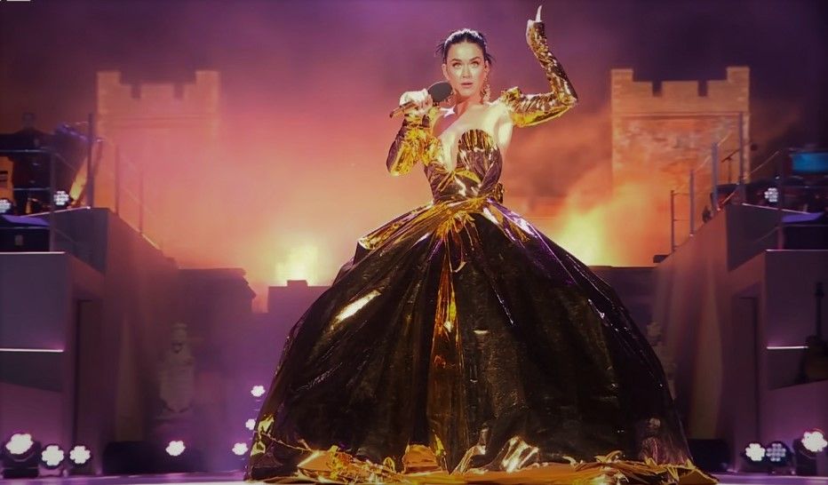 Katy Perry: la más ovacionada en el concierto de Coronación de Carlos III.