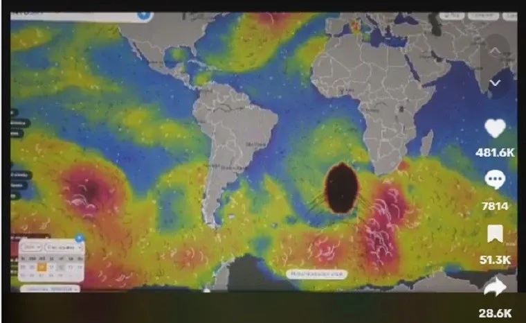 Anomalía del tamaño de Texas: ha provocado olas de hasta 20 mts.