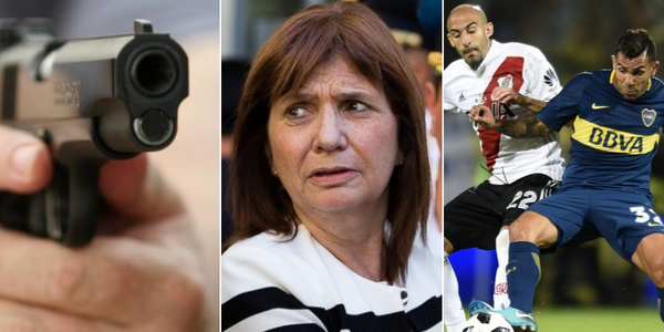 Patricia Bullrich, entre las armas y el Superclásico