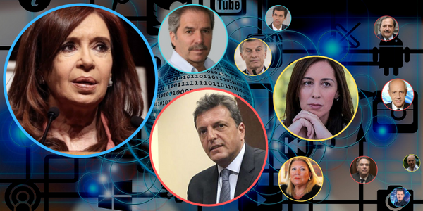 Cristina cerró 2018 liderando las redes sociales, con Macri algo recuperado y Massa en ascenso