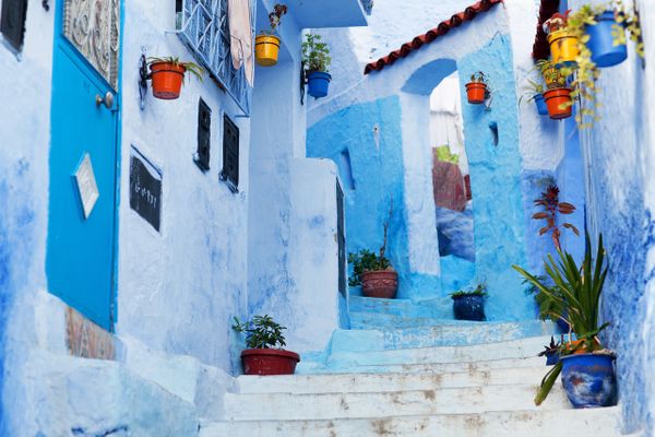 Pueblo azul. Chefchaouen. Marruecos mágico