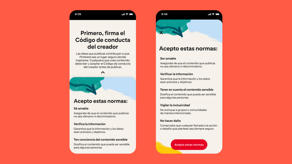 Pinterest presenta nuevas herramientas para que el contenido siga siendo positivo, seguro e inspirador