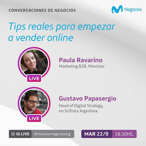 Tips para empezar a vender online. IG Live