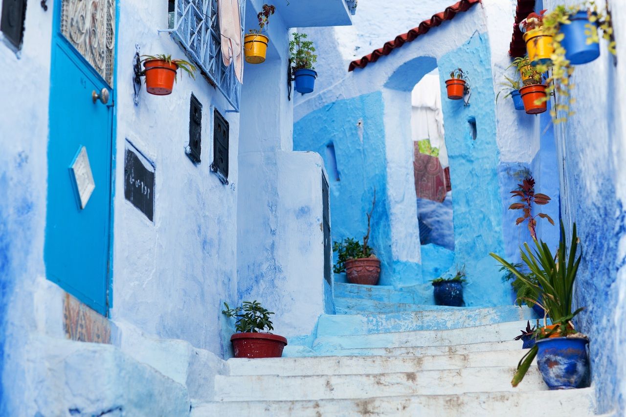 Pueblo azul. Chefchaouen. Marruecos mágico