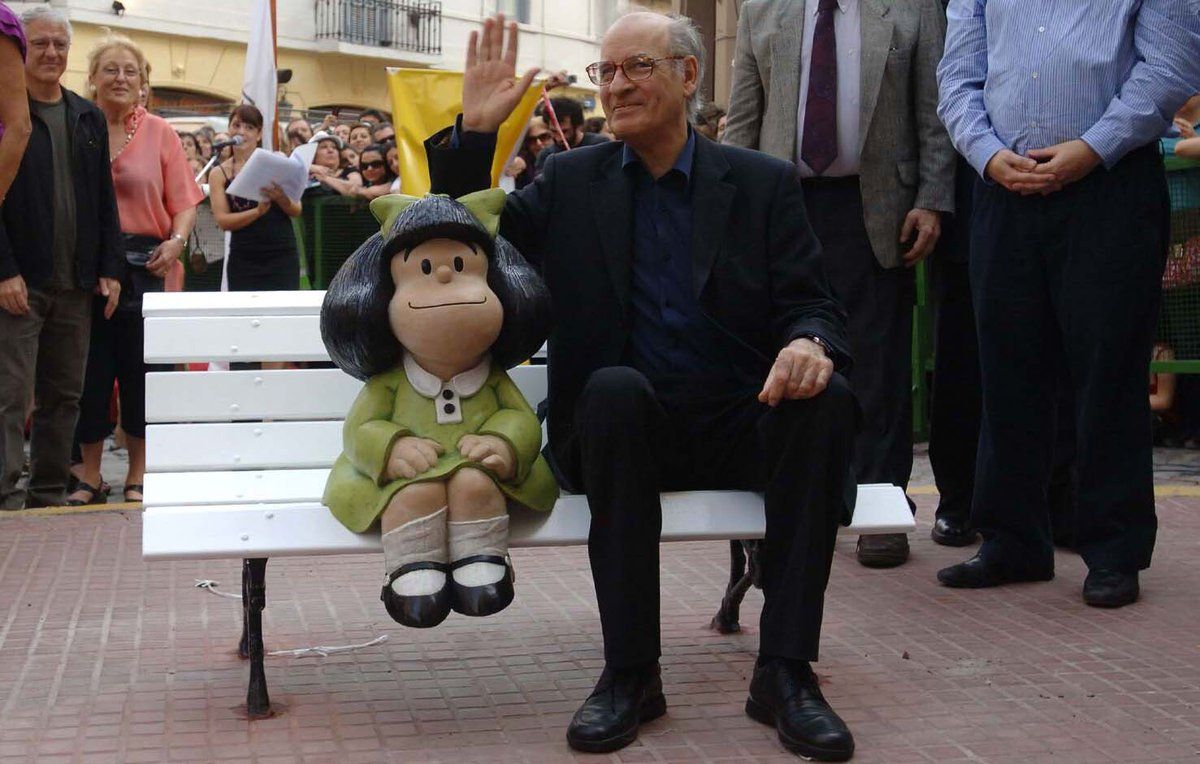 El adiós digital a Quino, padre de Mafalda